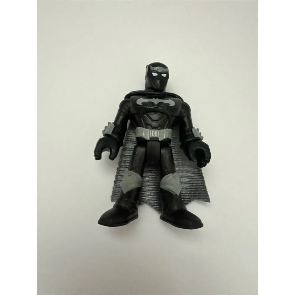 Imaginext DC Super Friends BATCOPTER Helicopter 3 Batman Figures 2 Batbot Discs